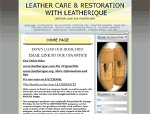 Tablet Screenshot of leathercarebyleatherique.com